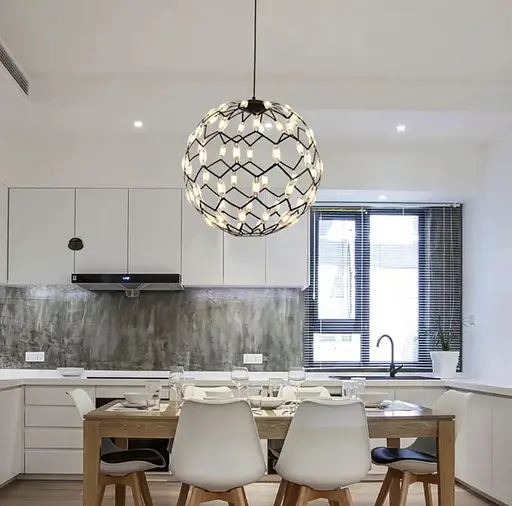 Світильник у формі купола чорного кольору | Арт. D 1289 BK | Line F - фото 1