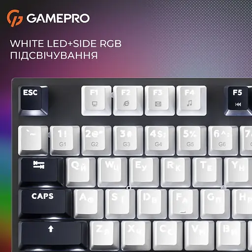 Клавіатура GamePro Genesis Metallic Outemu Red Swithes USB Black (MK144B) [152665] - фото 16