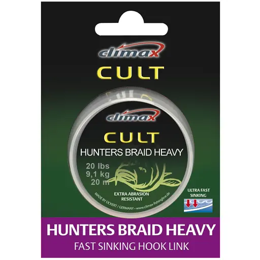 Повідковий матеріал Cli мax Cult Heavy Hunter’s Braid 20 м (weed) 30 lb - фото 2