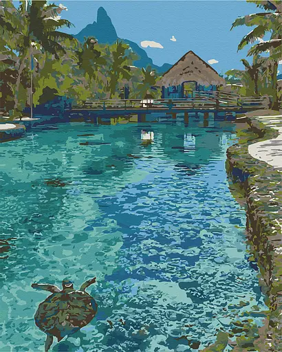 Картина за номерами. Art Craft Рай на землі 40х50 см 10578-AC