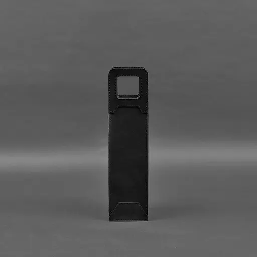 Кожаный чехол для вина BlankNote Crazy Horse 2.0 черный  - фото 3