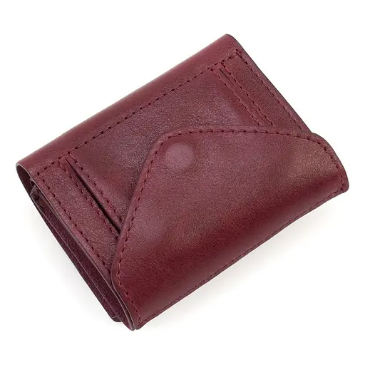 Женский кожаный кошелек Grande Pelle 8х10х2 см acs0029354 - фото 5