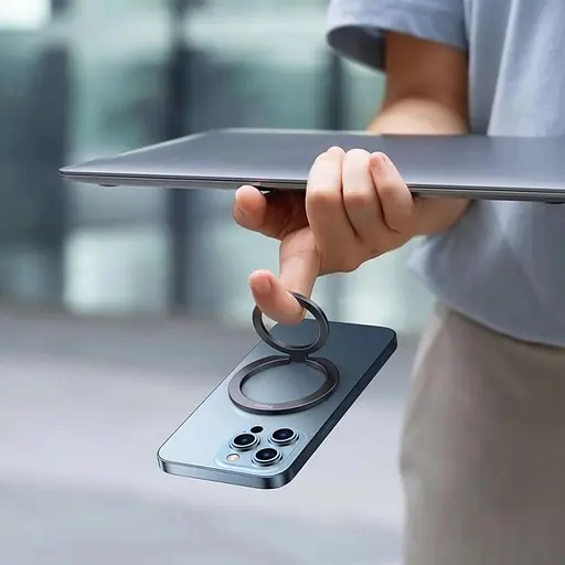 Кільце-тримач Baseus Halo Series (SUCH000013) сірий 1 шт - фото 6