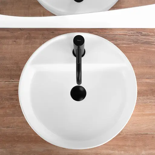 Умивальник Rea Ronda white накладний REA-U6622, Білий - фото 4