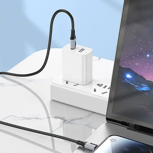 Дата кабель Borofone BX101 Creator 27W Type-C to Lightning (1m) Black - фото 5