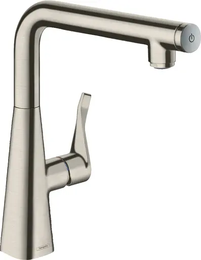 Смеситель для кухни Hansgrohe Metris Select 260 Stainless Steel Finish 14847800 Нержавеющая сталь - фото 1