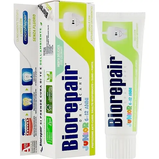 Уцінка. Дитяча зубна паста BioRepair Junior 6-12 років 75 мл