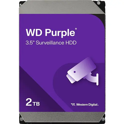 Жорсткий диск 3.5" Western Digital Purple 2 TB SATA 64 MB (Western Digital23PURZ) [141087]