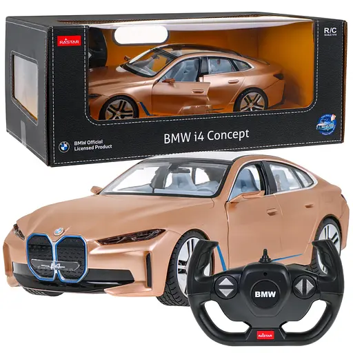 Машинка RASTAR BMW i4 Concept на дистанційному керуванні 1:14 золотий 98300