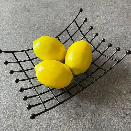 Ваза для фруктов Lemax 23.5х17.5х9 см черная матовая (LF-2002612 BL) - фото 2