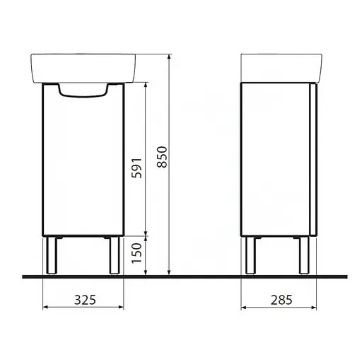 Тумба під умивальник Kolo Rekord 40 см 89541000 - фото 2