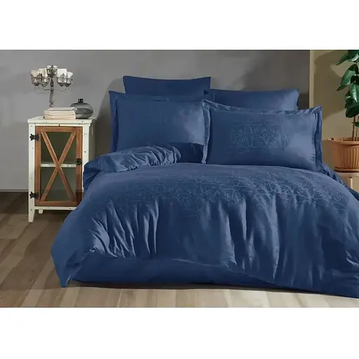 Постільна білизна Tivolyo Home Polen Indigo Жаккард Tivoli Home pbe0051548 - фото 1