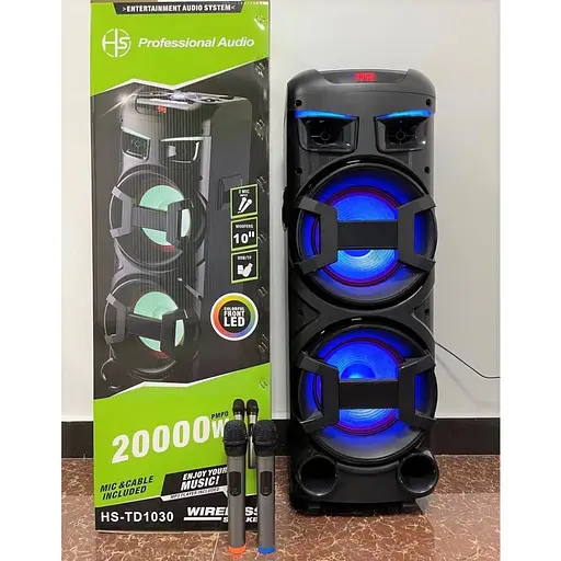 Профессиональная колонка Hansuo HS-TD1030 аудиосистема X2 Super Bass - фото 9