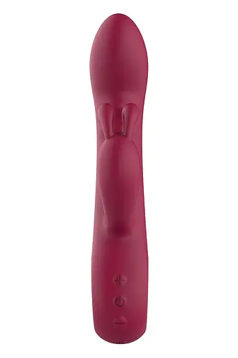 Вібратор-кролик Dreamtoys Glam Rabbit Vibe 22 см червоний - фото 4