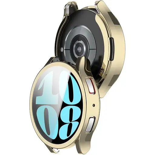 Чехол-накладка DK Silicone Face Case для Samsung Galaxy Watch6 (R930 / R935) 40mm (pale gold) - фото 2