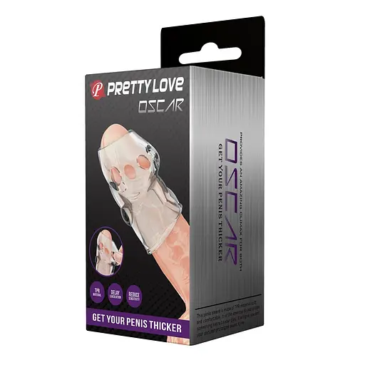 Насадка на пенис Pretty Love Oscar 6.4 см прозрачный - фото 10