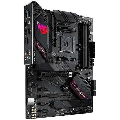Материнская плата Asus Rog Strix AM4 (B550) B550-F Gaming, B550, 4xDDR4, CrossFire, Int.Video (CPU), 6xSATA3, 2xM.2, 1xPCI-E 16x 4.0, 1xPCI-E 16x 3.0, 3xPCI-E 1x 3.0, ROG SupremeFX, I225-V, 8xUSB3.2/4xUSB2.0, HDMI/DP, ATX - фото 3