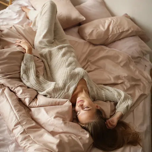 Комплект постельного белья 100% бежевый хлопок Latte - двуспальный - фото 5