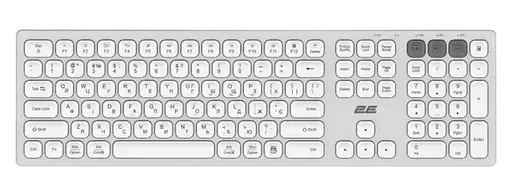 Клавиатура беспроводная 2E KS270 Silver/White (2E-KS270WBWH_UA) - фото 3