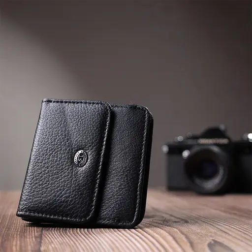 Кожаный женский кошелек ST Leather 9.5х9.5х1.5 см acs0029406 - фото 9