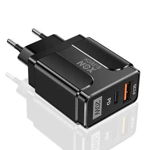Зарядное устройство XON PowerCharge 20W (PD20) USB Type-C (PCWA020020A1С1B 6136) Черный - фото 1