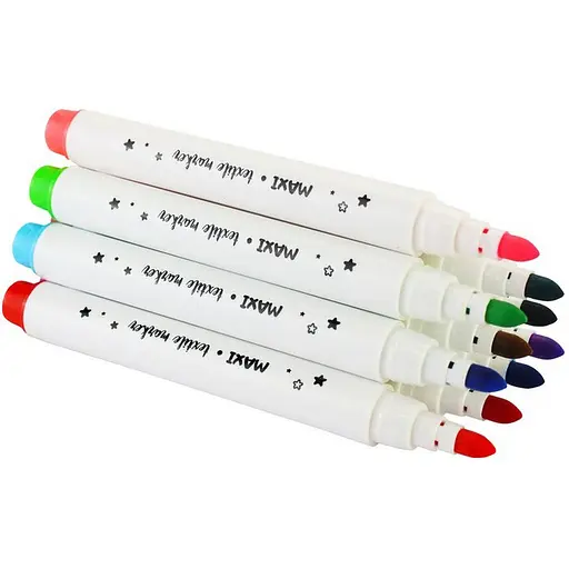 Набір маркерів по тканині Maxi MX15242, 12 кольорів - фото 2