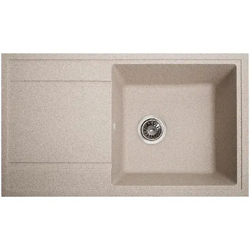 Гранітна кухонна мийка Romzha Jorum 86 Bezhvy (401) з крилом - фото 1