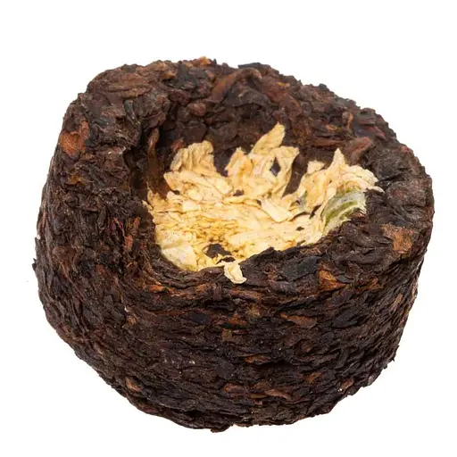 Чай Jinglong Tea Factory Шу Пу Эр Цзин Лун Белая Хризантема - 10 шт. - фото 2