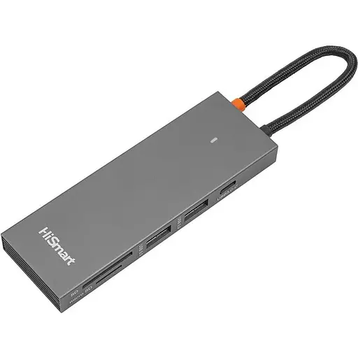 USB-Хаб HiSmart USB Type-C - 2 x USB 3.0, HDMI, SD (CA913459) - фото 4