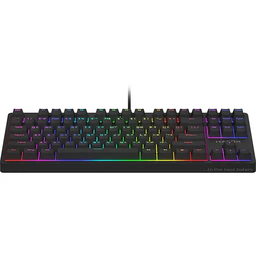 Клавиатура HATOR Rockfall 2 Mecha TKL orange RGB USB Black (HTK-520) - фото 3