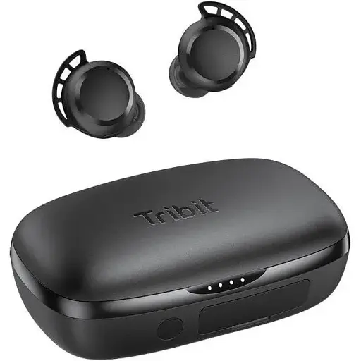 Бездротові навушники Tribit FlyBuds 3 TWS із зарядним кейсом на 2600 mAh чорні - фото 2