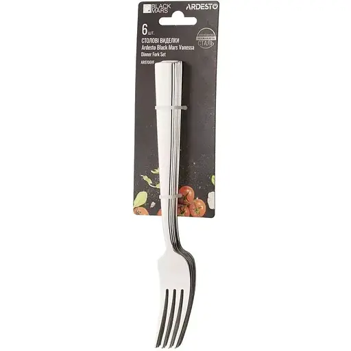 Набір столових виделок Ardesto Black Mars Vanessa 6 предметів (AR0706VF)