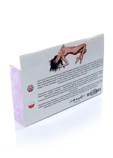 Наручники з хутром Fetish Boss Series Furry Cuffs фіолетові - фото 7
