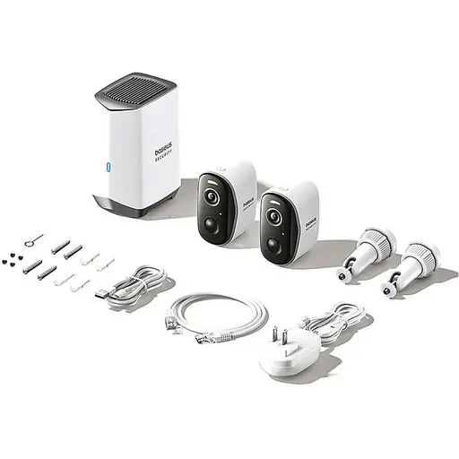IP-камера видеонаблюдения Baseus Security N1 Plus Outdoor Camera 2K 2-Cam Kit White EU - фото 7