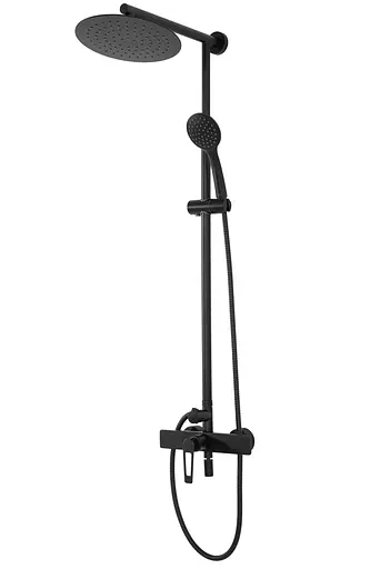 Душовя система Rea Aldi з виливом black REA-P8800, Чорний матовий - фото 9