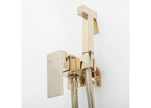 Набір гігієнічного душу прихованого монтажу Rea Fenix gold золотий REA-B5771 - фото 2