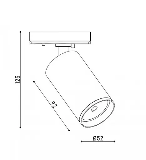 Світильник трековий однофазний Kloodi KD-901M BK - фото 5
