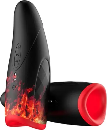 Мастурбатор-тренажер I'MCUM Volcano Trainer з підігрівом Чорний (IM-FJB218)