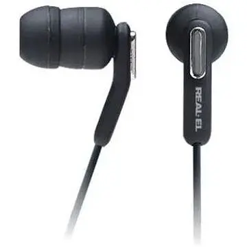 Наушники Real-El Z-1010 черный Mini jack 3.5 мм вакуумные кабель 1.2 м (Z-1010) - фото 1