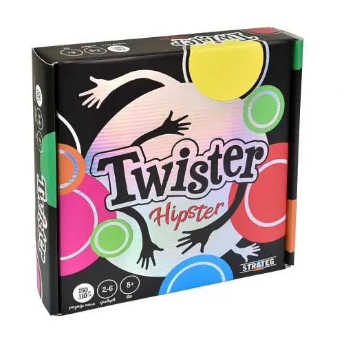 Развлекательная игра 30628 Strateg "Twister-hipster", в коробке (4823113877491) - фото 1