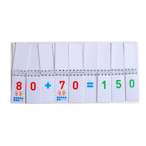 Роздавальний матеріал "Додавання та віднімання в межах 1000" 10106104, 108 розрізаних карток - фото 3