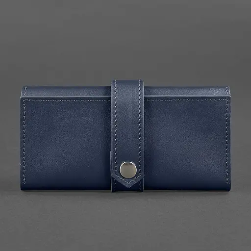 Шкіряне портмоне 3.0 темно-синє - фото 6