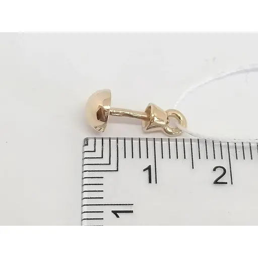 Золоті сережки-пуссети Tango. 580081 - фото 4