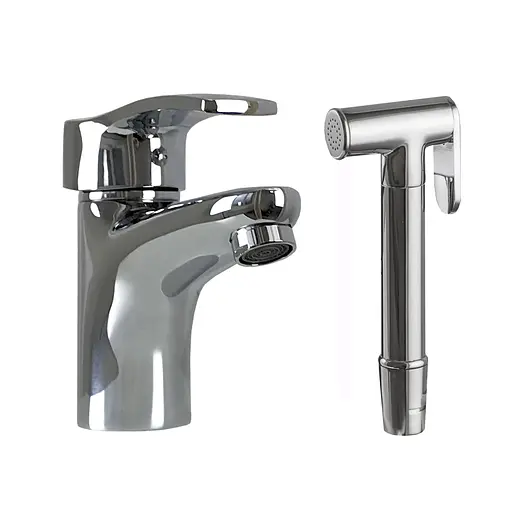 Смеситель с гигиенической лейкой Globus Lux Queensland GLQU-0222, Хром - фото 2