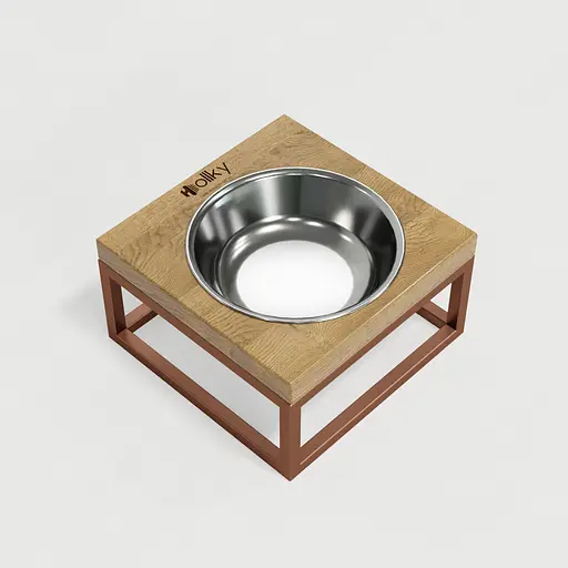 Hollky Base Solo S — миска на підставці для котів і маленьких собак (1 × 0,45 л) - фото 4