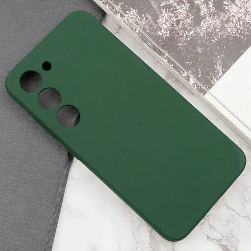 Чохол Lakshmi Silicone Cover Full Camera (AAA) для Samsung Galaxy S22 Зелений / Cyprus Green - фото 5