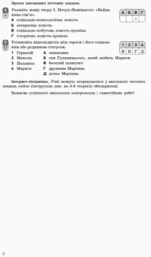 Контроль навчальних досягнень. Укр. література 10 клас. Рівень стандарту - фото 5