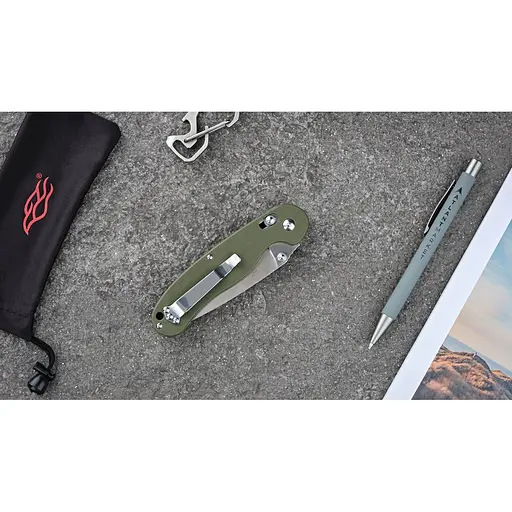 Нож складной Ganzo G727M зеленый - фото 4