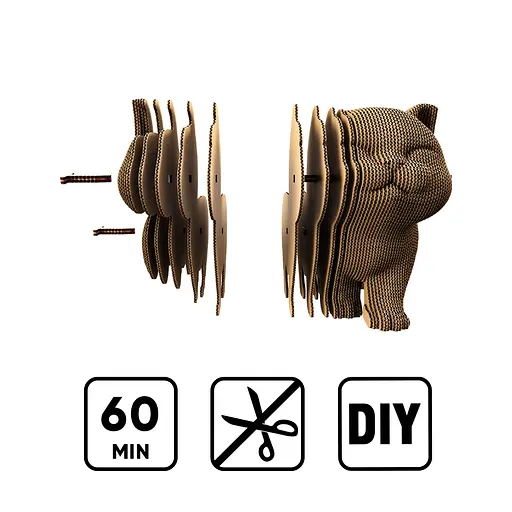 WALKING KITTEN - Картонний 3Д пазл Cartonic - фото 7