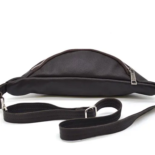 Кожаная мужская сумка на пояс TARWA 11х28х6 см sum0025981 - фото 15